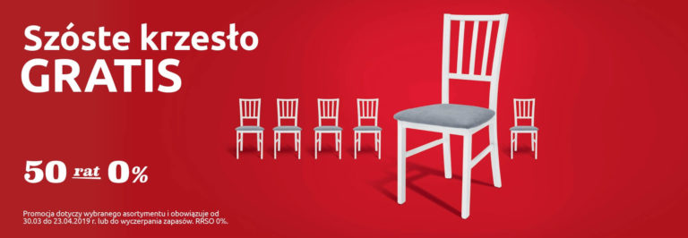 Kup 5 krzeseł, 6 otrzymasz gratis w Black Red White