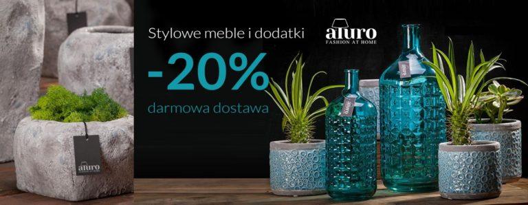 -20% na stylowe meble i dodatki w Aluro