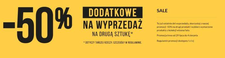 -50% na drugi produkt w HOMLA