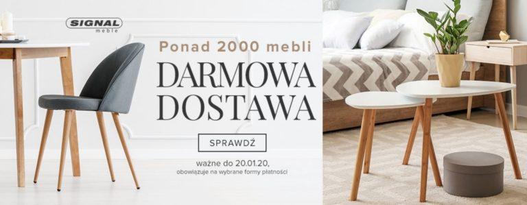 Darmowa dostawa na meble Signal