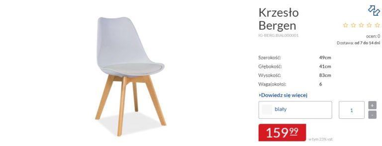 -10% na krzesło Bergen w Abra
