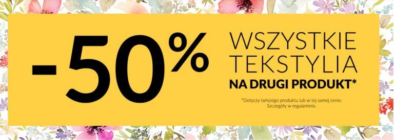 -50% na wszystkie tekstylia w Homla
