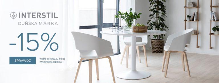 15% rabatu na meble Interstil