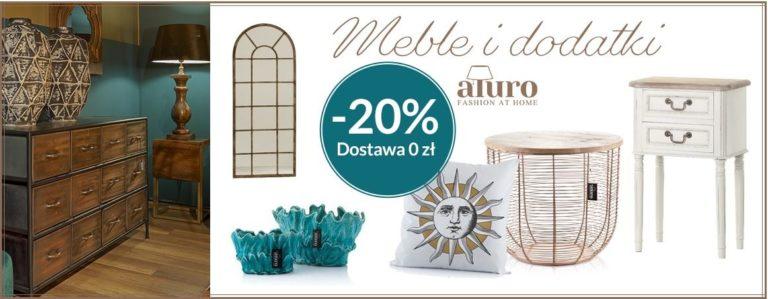 20% na meble i dodatki Aluro