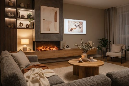Kominek elektryczny jako element dekoracji i ogrzewania wnętrza